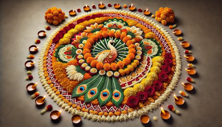 Diwali Flower Rangoli