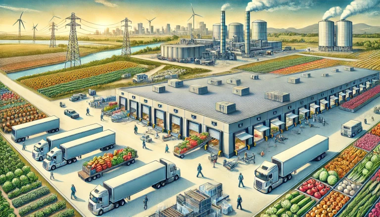 cold storage facility in action, connecting rural farms to urban markets